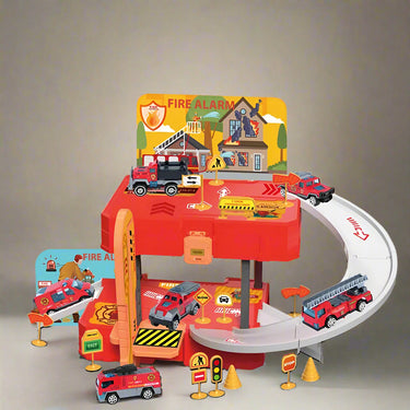 FIREFIGHTING RAIL SUITCASE TRACK SET